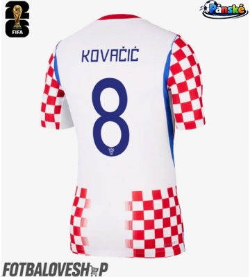 Chorvatsko Mateo Kovacic #8 Domácí Dres MS 2026 Krátký Rukáv